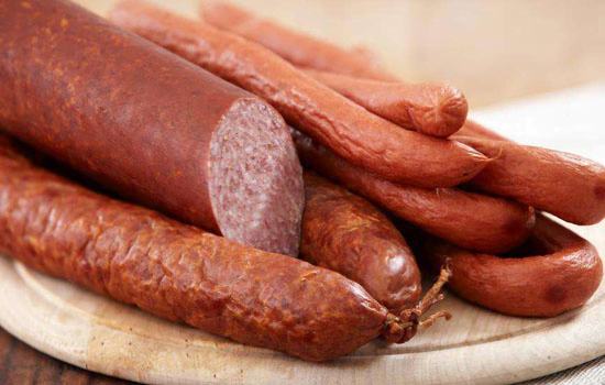 pellets meat sausage