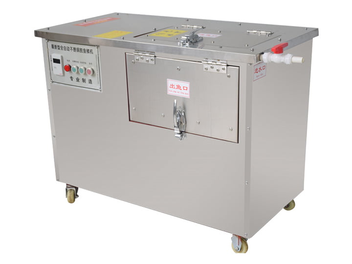 Machine à enlever les écailles de poisson | Machine à écailler et à éviscérer le poisson 1 Machine automatique de détartrage du poisson