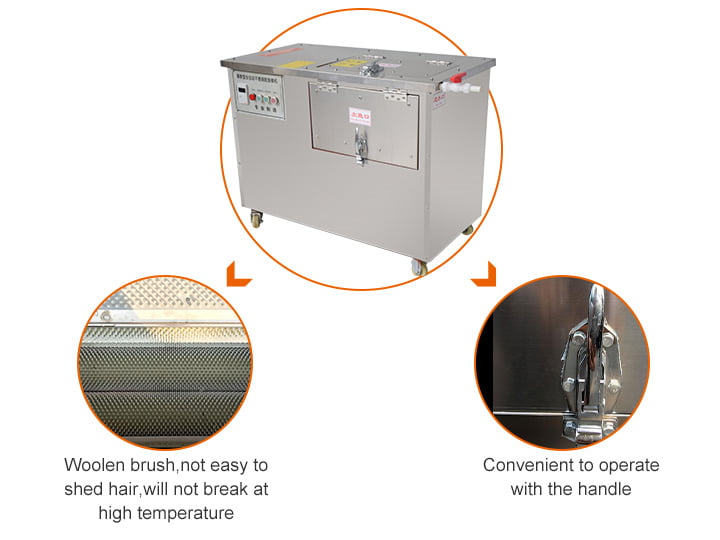 fish scaling machine structure