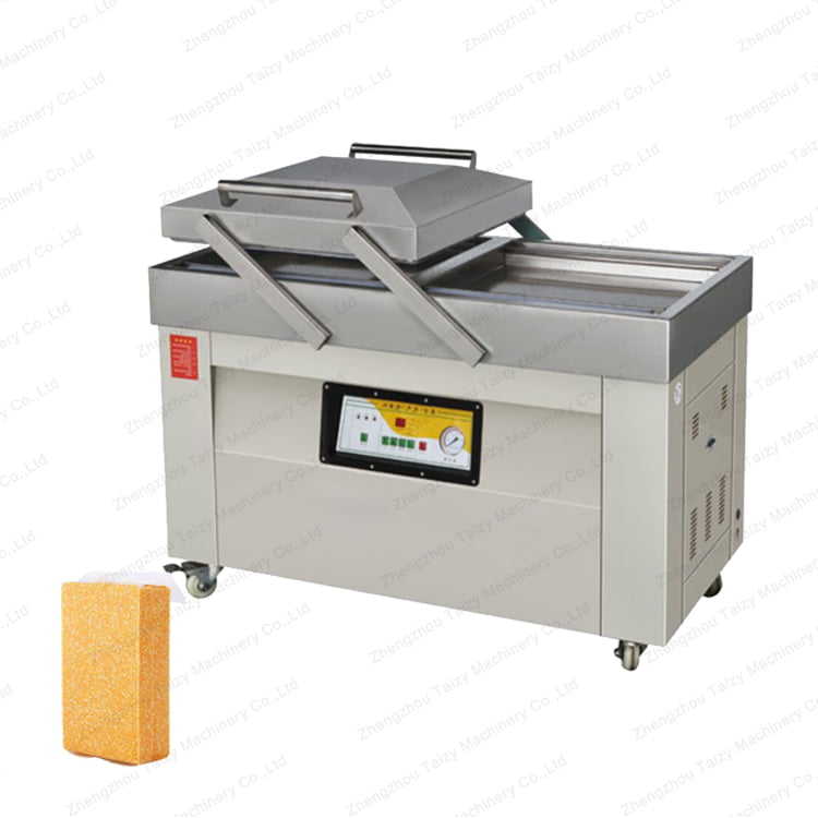 Vacuum packing machine for meat