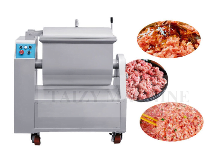 Vacuum meat mixer