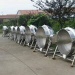 Chaleira revestida para cozinhar a vapor