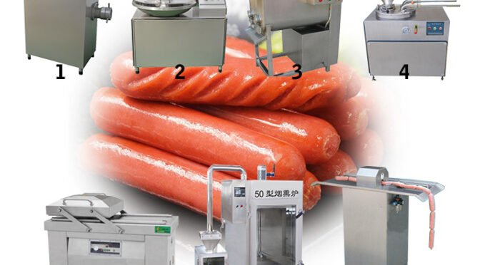 Sausage production line for sausage making