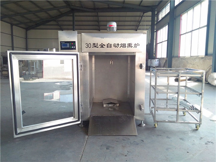 built-in meat smoking machine