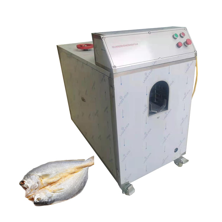 Commercial automatic fish killing machine for scaling and gutting