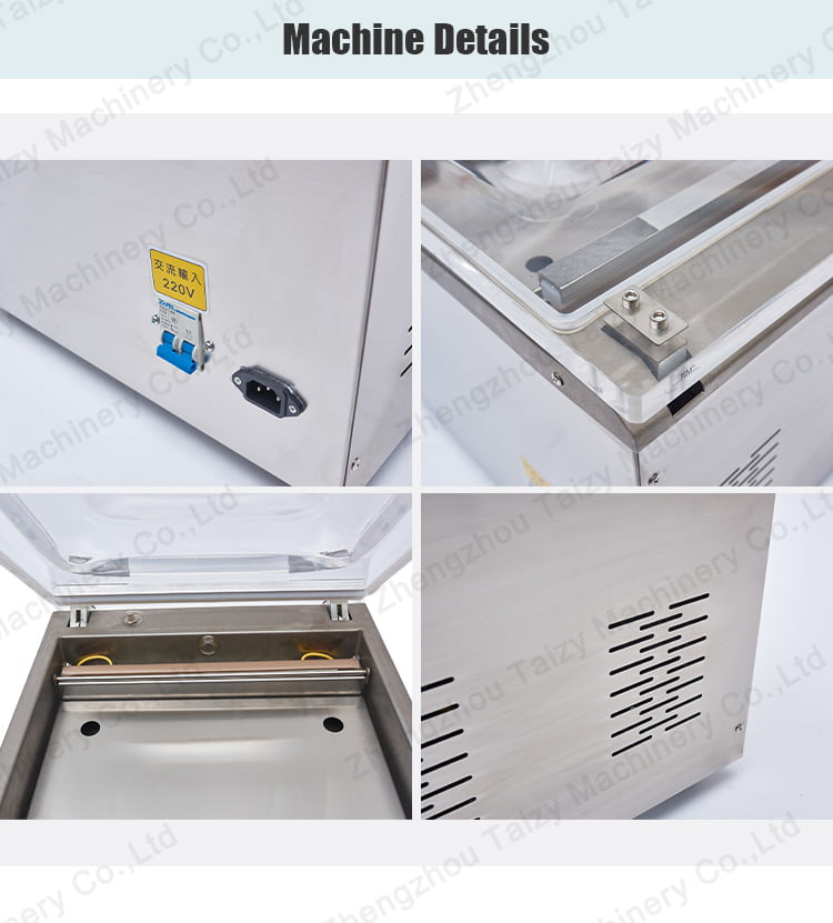 Vacuum packaging machine details