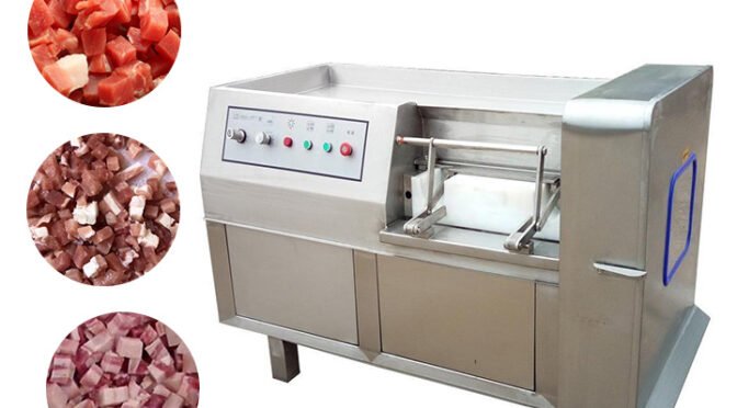 Frozen meat dicing machine