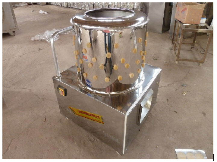 Chicken feather remover machine