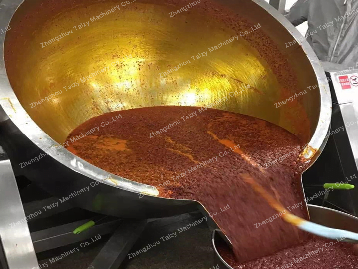 Making Chili Sauce in a Jacketed Pot