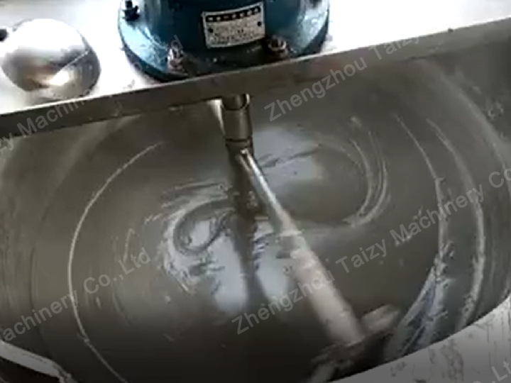 Jacketed Pot heating and stirring