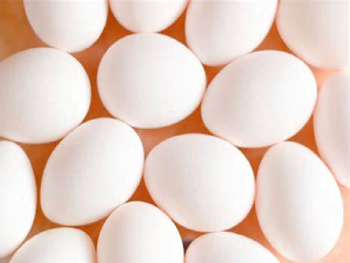 ovos após a limpeza