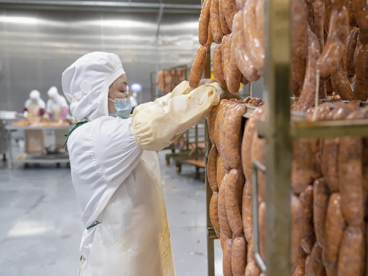 fabricação de linguiças