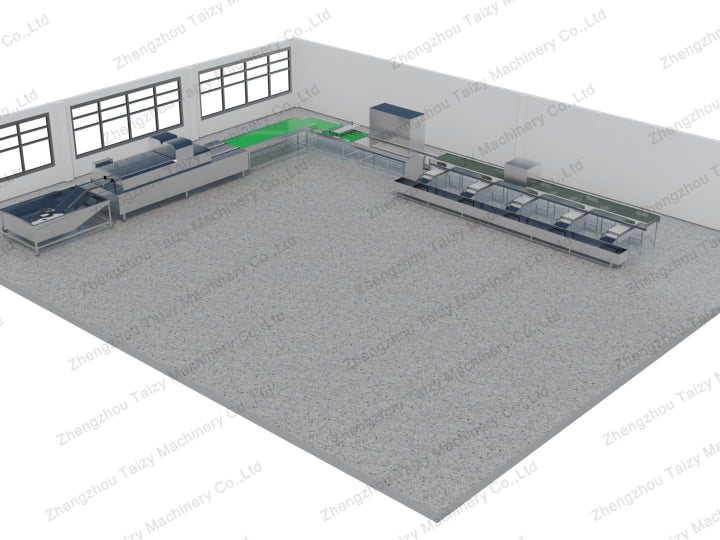 Egg washing production line