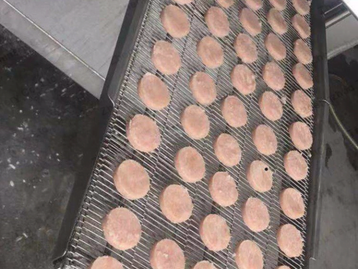 Burger meat patty-making machine