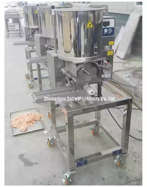 meat patty-forming machine