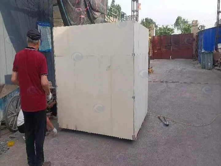 The packaged Bone Crusher is ready for shipment