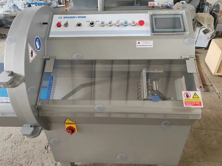 control panel design of the rib cutting machine