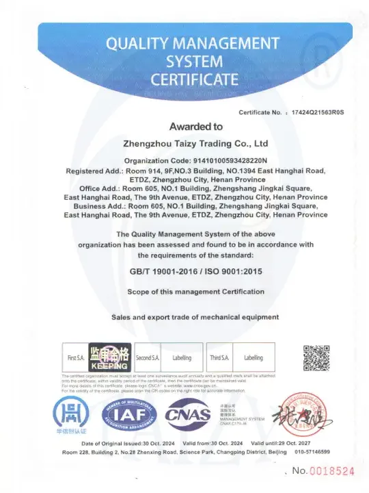 À propos de nous 12 Iso9001