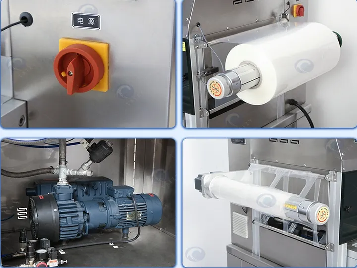 Meat map packaging machine structure