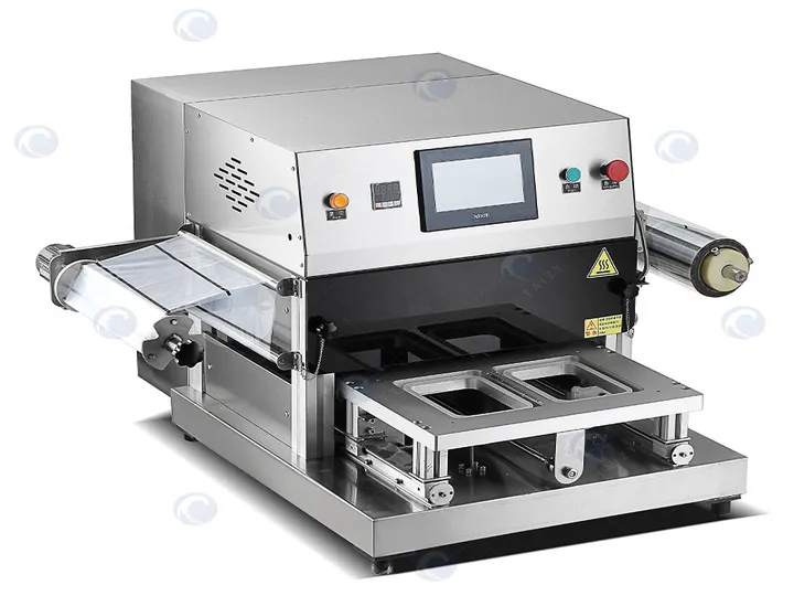 Meat modified atmosphere packaging machine