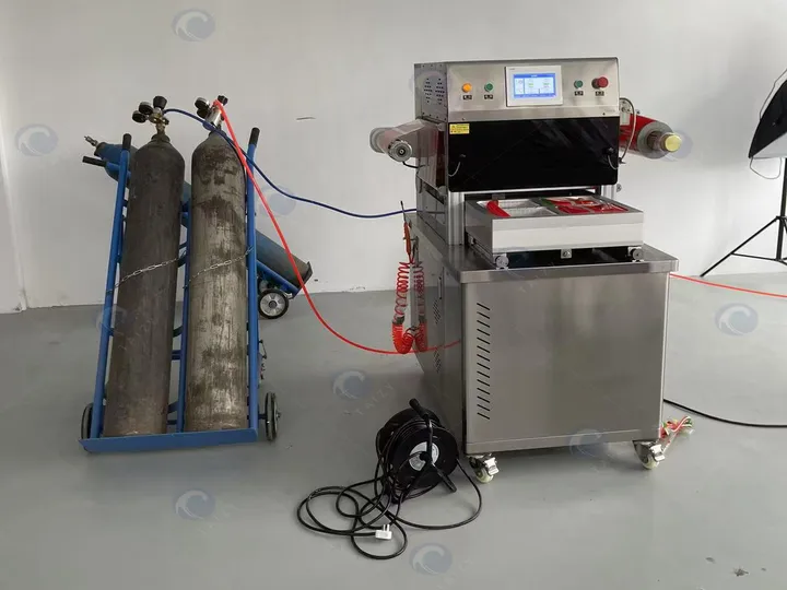 Vacuum Meat MAP Tray Sealing Machine