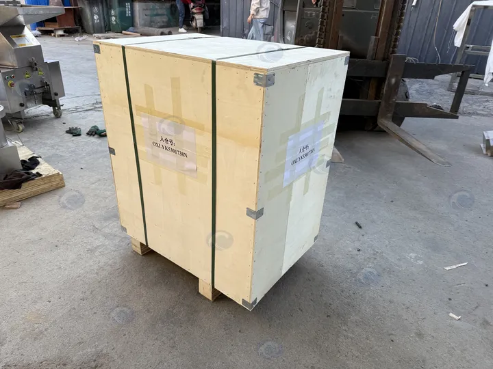 Bone Processing Machine Successfully Shipped To France 2 Bone processing machine packed for french customer
