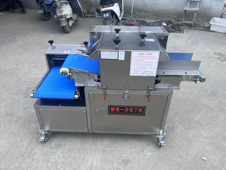 Fresh Meat Dicing Machine | 150 Model For Uniform Meat Cubes 4 Factory use meat dicing machine