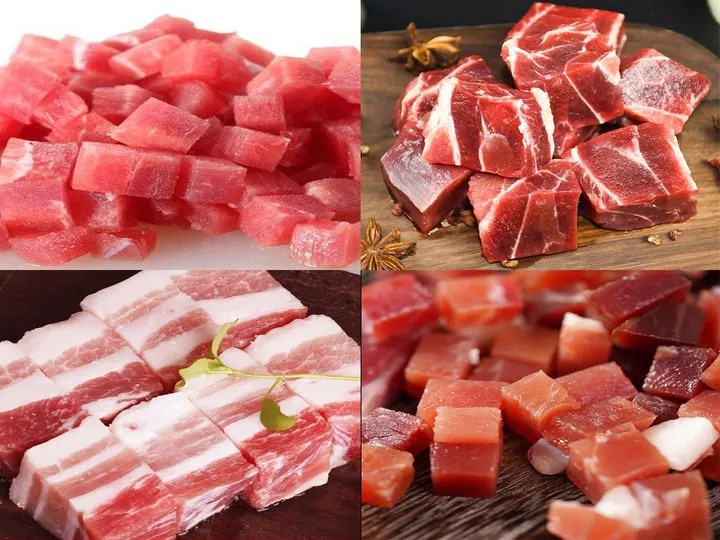 Fresh Meat Dicing Machine | 150 Model For Uniform Meat Cubes 3 Fresh meat cubes