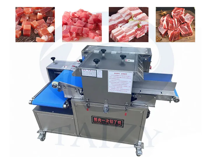 Fresh meat dicing machine