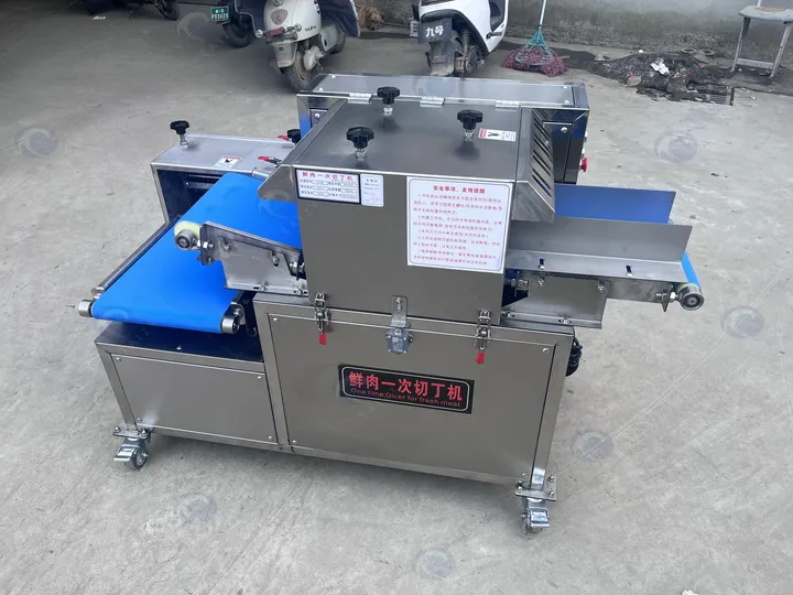 Fresh Meat Dicing Machine | 150 Model For Uniform Meat Cubes 2 Fresh meat dicing machine for meat processing plant