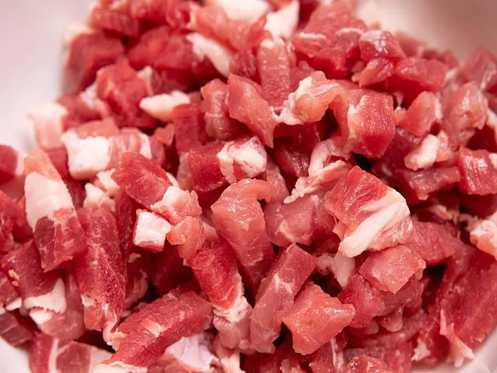 Diced fresh meat
