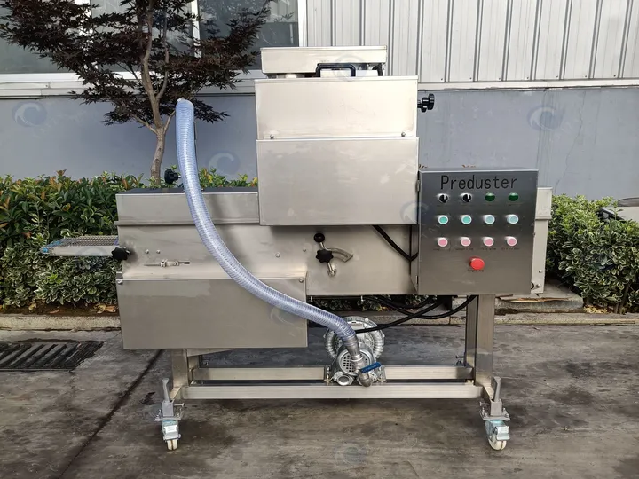 How To Choose The Right Meat Patty Production Line For Your Business? 4 Flouring machine