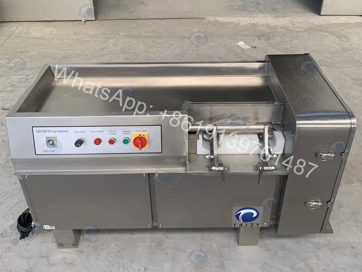 Frozen Meat Dicing Machine Shipped To Australia 8 Commercial frozen meat dicing machine
