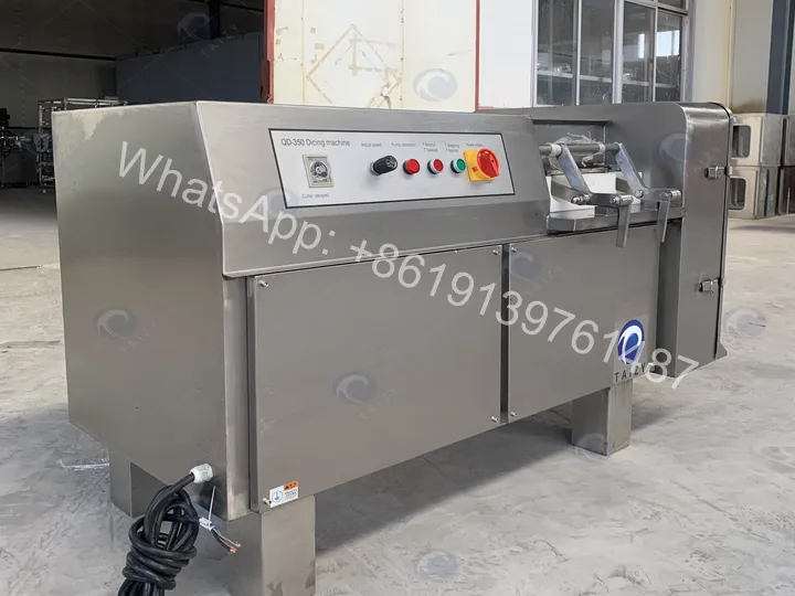 Frozen Meat Dicing Machine Shipped To Australia 3 Commercial meat dicer for frozen meat