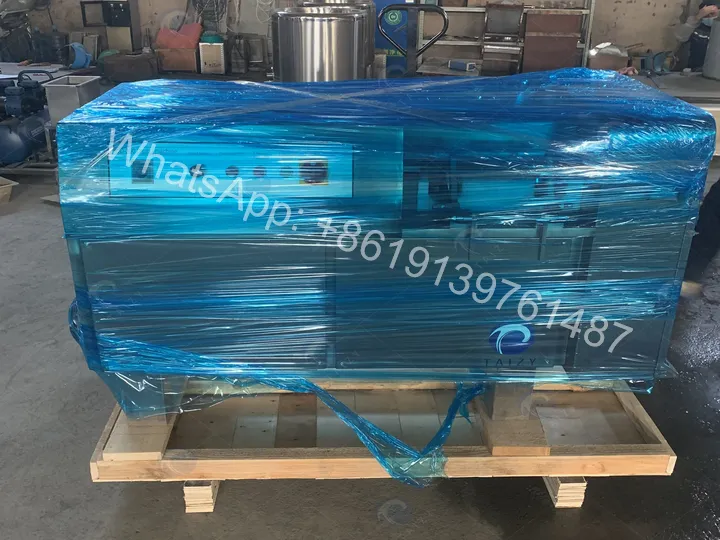 Frozen meat dicing machine packaging