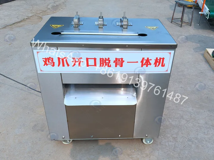 Chicken Feet Deboning Machine | Fast Bone Removal 1 High efficiency chicken feet deboning machine